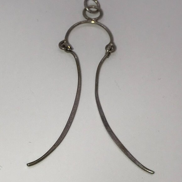 Sterling Silver Wishbone Bridle Pendant - Picture 6 of 16